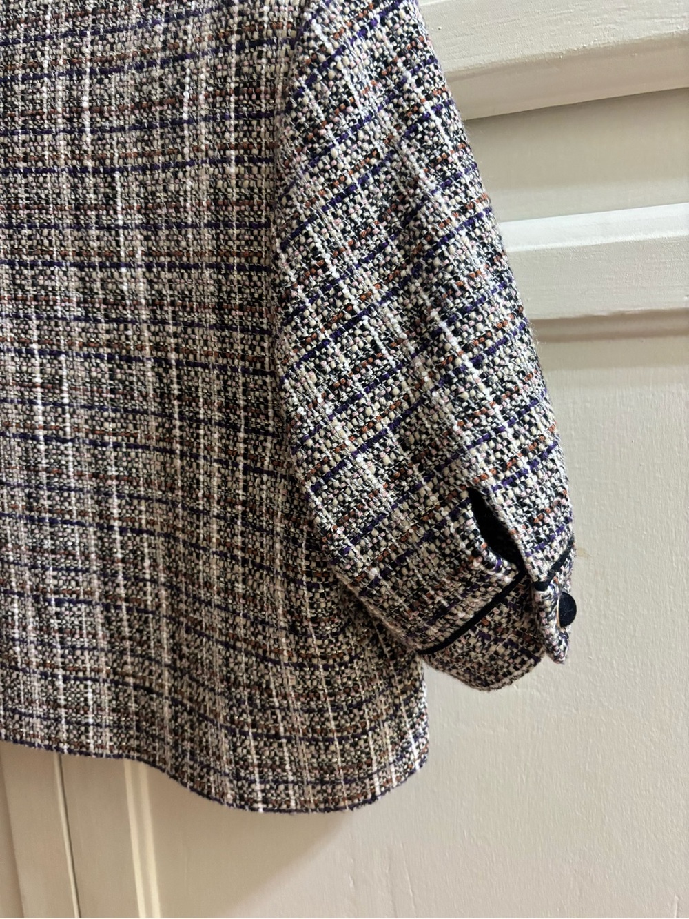 Sandro Cropped Button Up Collared Top - Picture 4 of 6